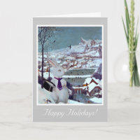 Weihnachten im Weißen Kaninchen - Vintage Kunstkar