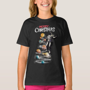 Weihnachten im Weltraumsolarsystem Astronaut Invit T-Shirt