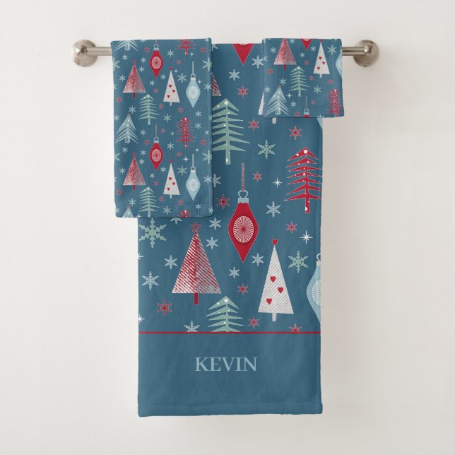 Weihnachten im Winter. Badhandtuch Set (Insitu)