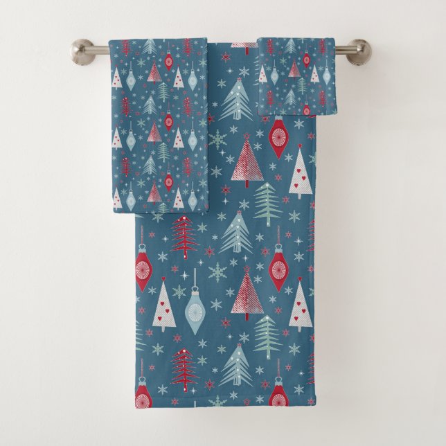 Weihnachten im Winter. Badhandtuch Set (Insitu)