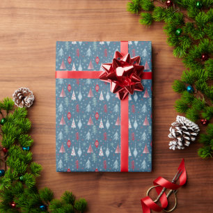 Weihnachten im Winter. Geschenkpapier