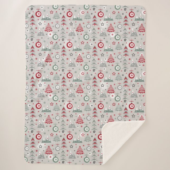 Weihnachten im Winter. Sherpadecke (Vorderseite)