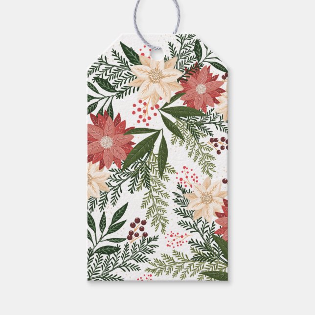 Weihnachten im Wintergarten Geschenkanhänger (Vorderseite)