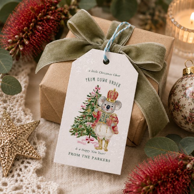 Weihnachten in Australien Geschenkanhänger mit Koa (Von Creator hochgeladen)