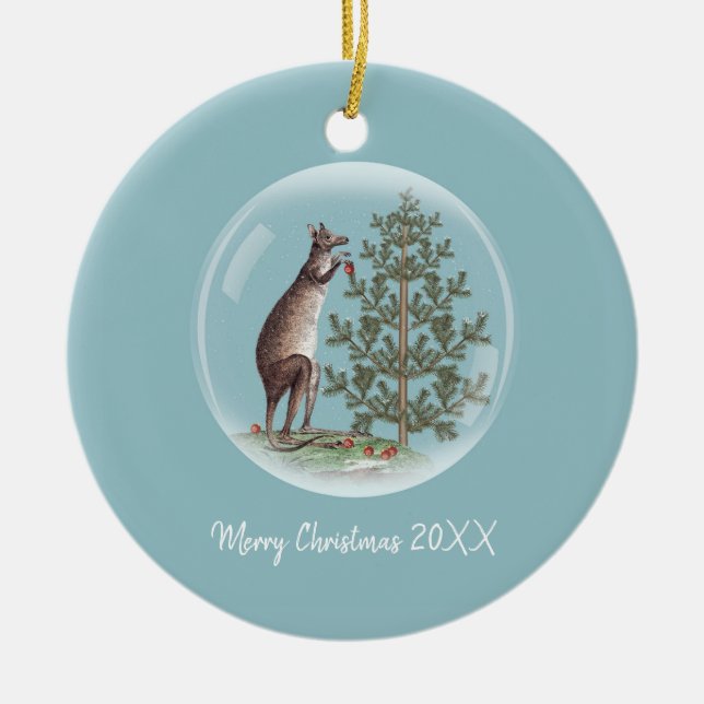 Weihnachten in Australien Keramikornament (Vorne)