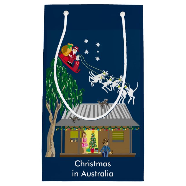 Weihnachten in Australien Kleine Geschenktüte (Vorderseite)