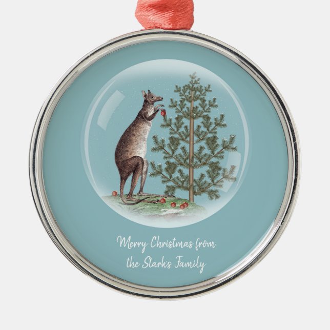 Weihnachten in Australien Ornament Aus Metall (Vorne)