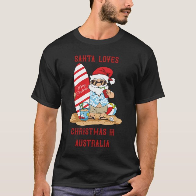 Weihnachten in Australien - T - Shirt in den Liebe (Vorderseite)