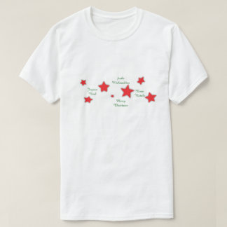 Weihnachten in beliebiger Sprache, benutzerdefinie T-Shirt
