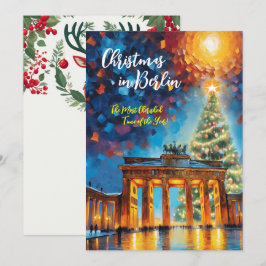 Weihnachten in Berlin Einladungskarte Einladung