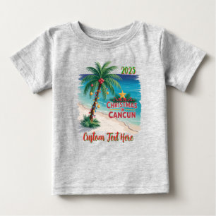 Weihnachten in Cancun   Tropischer Urlaub Baby T-shirt