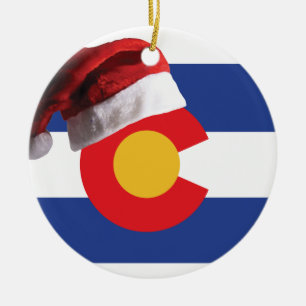 Weihnachten in Colorado Keramikornament