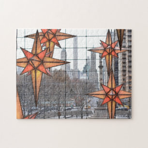 Weihnachten in Columbus Circle Holiday Stars NYC Puzzle