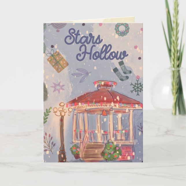 Weihnachten in Connecticut Grußkarte (Vorderseite)