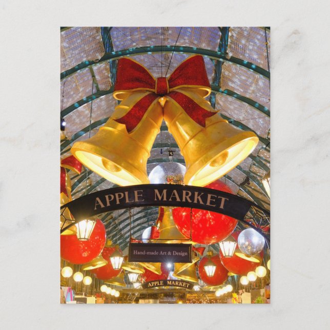 Weihnachten in Covent Garden, London, Großbritanni Postkarte (Vorderseite)