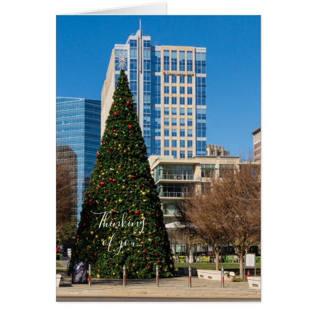 Weihnachten in Dallas Denken Sie an Ihre Karte (Vorne)