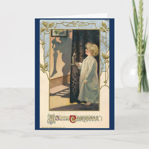 Weihnachten in den 40er Jahren Retro-Urlaub Karte