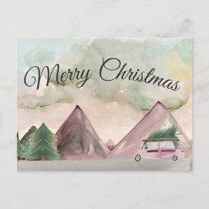 Weihnachten in den Bergen Postkarte