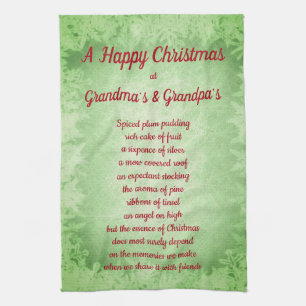 Weihnachten in den Küchenhandtüchern von Oma & Opa Geschirrtuch