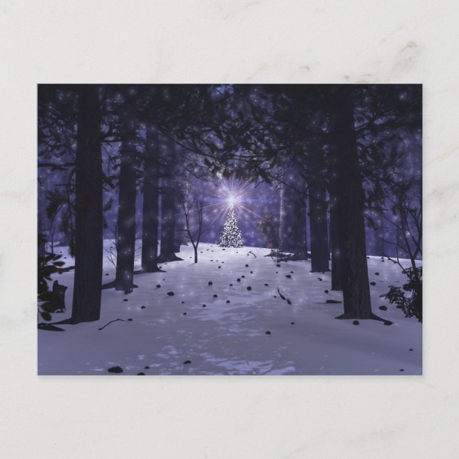 Weihnachten in den Pines Postcard (Vorderseite)