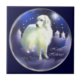 Weihnachten in den Pyrenäen Fliese