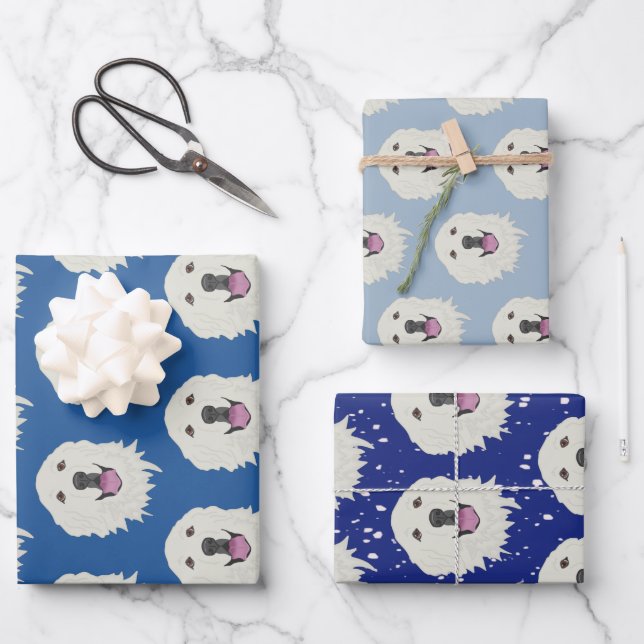 Weihnachten in den Pyrenäen Geschenkpapier Set (Vorderseite)