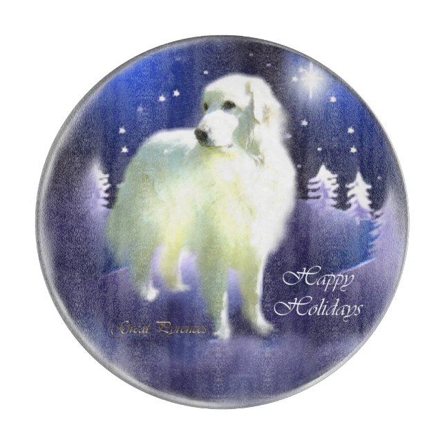 Weihnachten in den Pyrenäen Schneidebrett (Vorderseite)