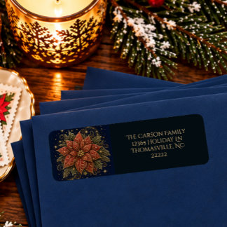 Weihnachten in den Sternen | Poinsettia-Adresse