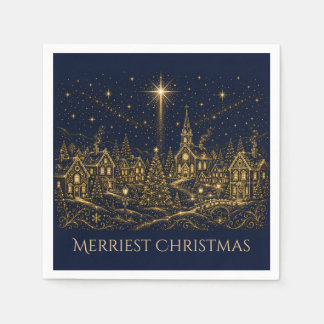 Weihnachten in den Sternen | Weihnachtsdorf Serviette