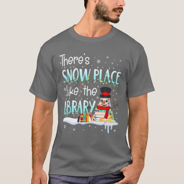 Weihnachten in der Bibliothek T-Shirt (Vorderseite)