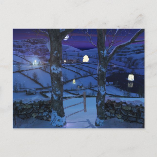 Weihnachten in der Glen Postkarte (Vorderseite)