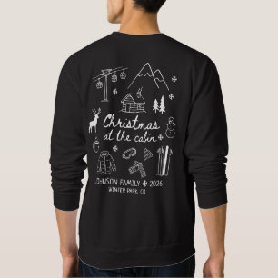 Weihnachten in der Hütte Familien-Gruppe Sweatshirt