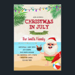 Weihnachten in der Juli-Party Einladung<br><div class="desc">Weihnachten in der Juli-Party Einladung</div>