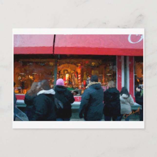 Weihnachten in der NYC Fensteranzeige (Vorderseite)