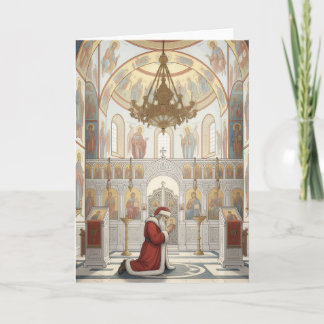 Weihnachten in der östorthodoxen Kirche Weihnachte Karte