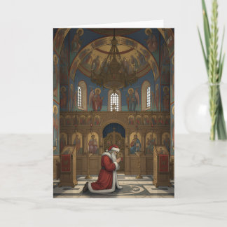 Weihnachten in der östorthodoxen Kirche Weihnachte Karte