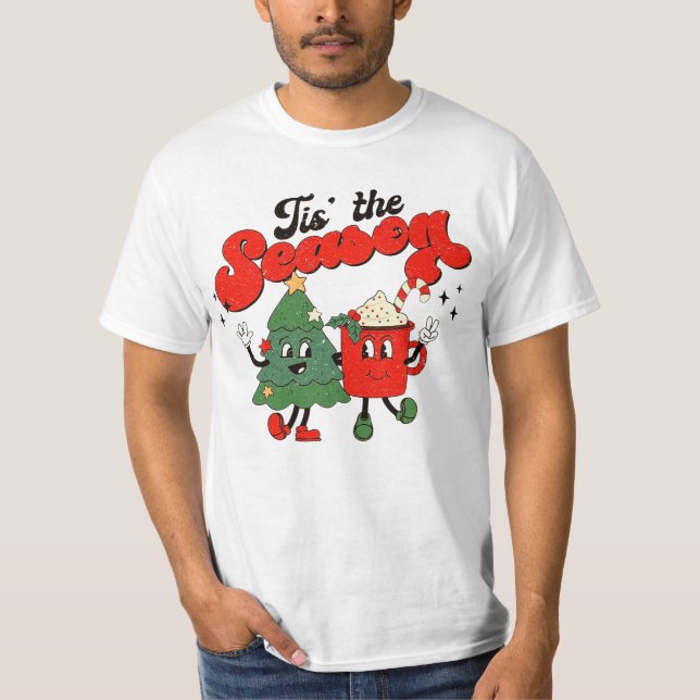 Weihnachten in der Saison, Niedliche Weihnachten,  T-Shirt (Vorderseite)