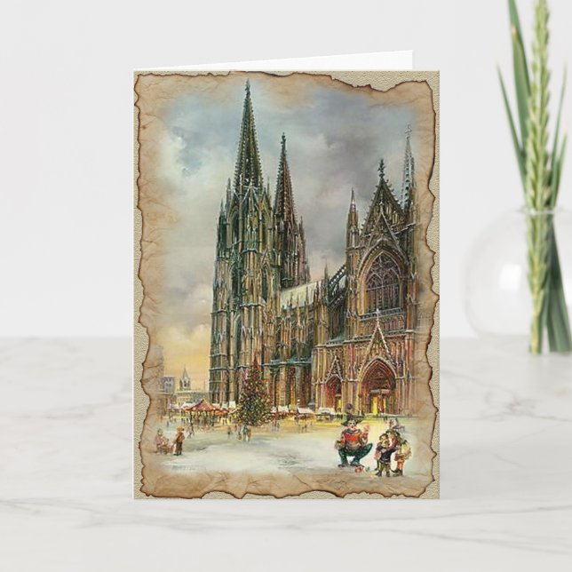 Weihnachten in der Stadt - Grußkarte (Vorderseite)