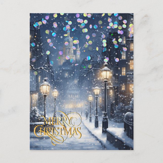 Weihnachten in der Stadt. Postkarte (Vorderseite)