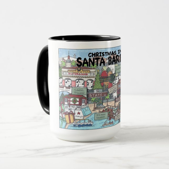 Weihnachten in der Tasse Santa Barbara (Vorderseite Links)