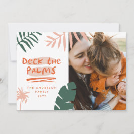 Weihnachten in der tropischen Palme Modernes Foto