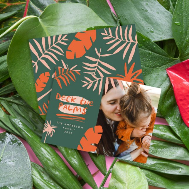 Weihnachten in der tropischen Palme Modernes Foto (Von Creator hochgeladen)