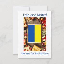 Weihnachten in der Ukraine, Weihnachtskarte Dankeskarte