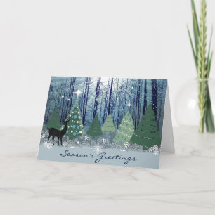 Weihnachten in der Waldsaison - Grußkarte