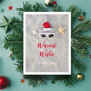 Weihnachten in der Weihnachtsmannmütze im Juli