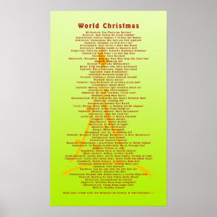 Weihnachten in der Welt Poster