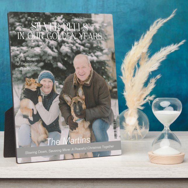 Weihnachten in der Zeitschrift Retirement Magazine Fotoplatte (Seite)