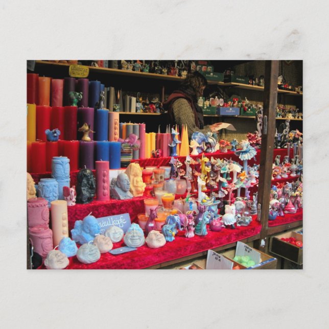 Weihnachten in Deutschland: Kerzen erhellen Weihna (Vorderseite)