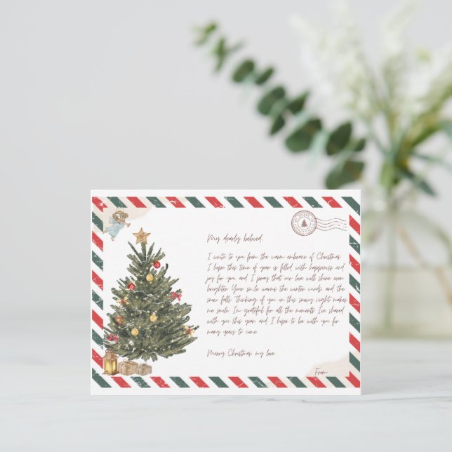Weihnachten in dir postkarte (Stehend Vorderseite)