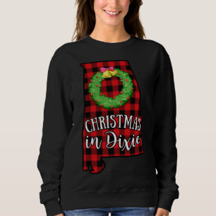 Weihnachten in Dixie Alabama Buffalo Roter Kariert Sweatshirt
